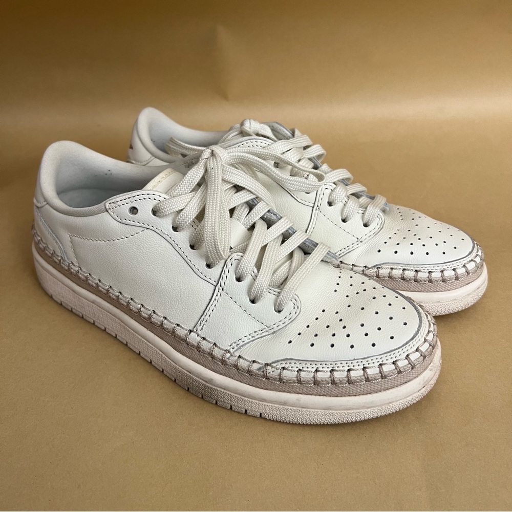 Nike Air Jordan 1 Retro Low NS Sail Red Bronze Womens Leather Sneakers White USA - Picture 4 of 11